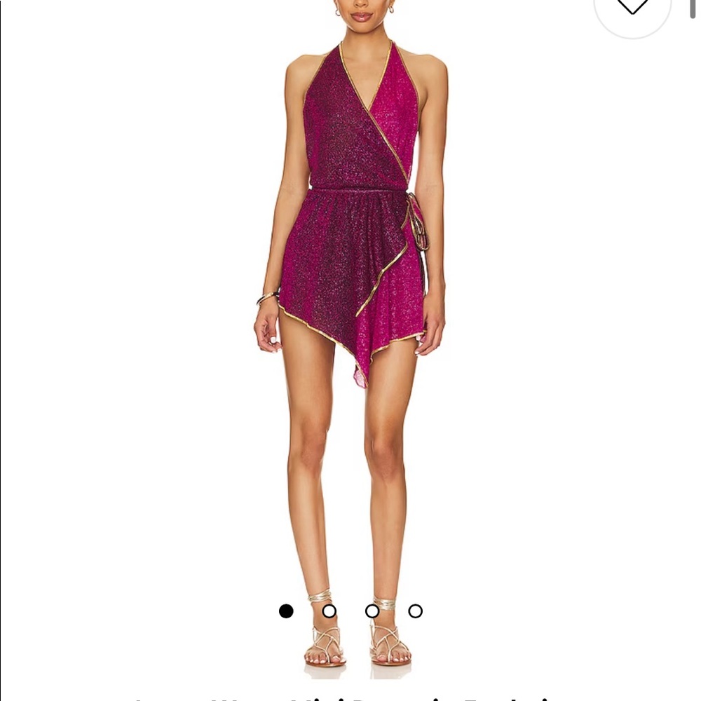 CHIO Lurex wrapped mini dress Size small